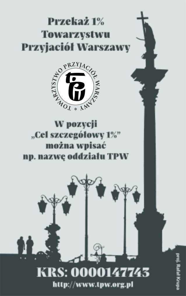 Przekaż 1% Towarzystwu Przyjaciół Warszawy